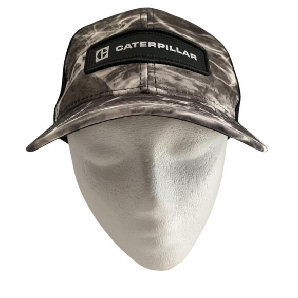 CAT Caterpillar Adjustable Snapback Equipment Foam Mesh Trucker Hat Cap - Picture 2 of 11